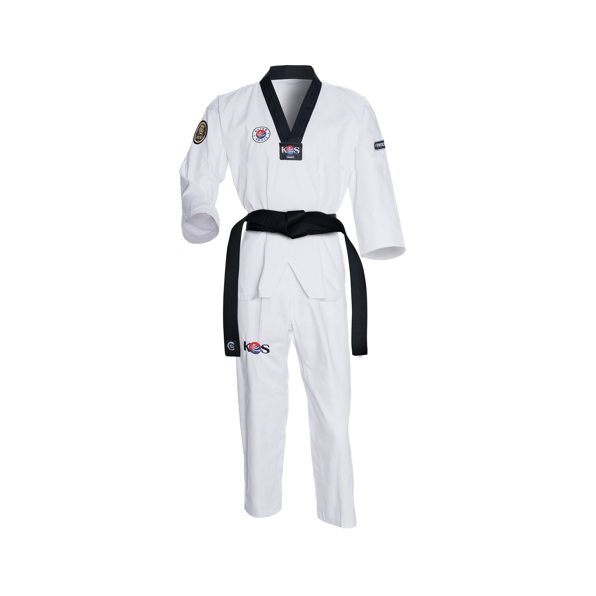 Dobok Master Cuello Negro KOS