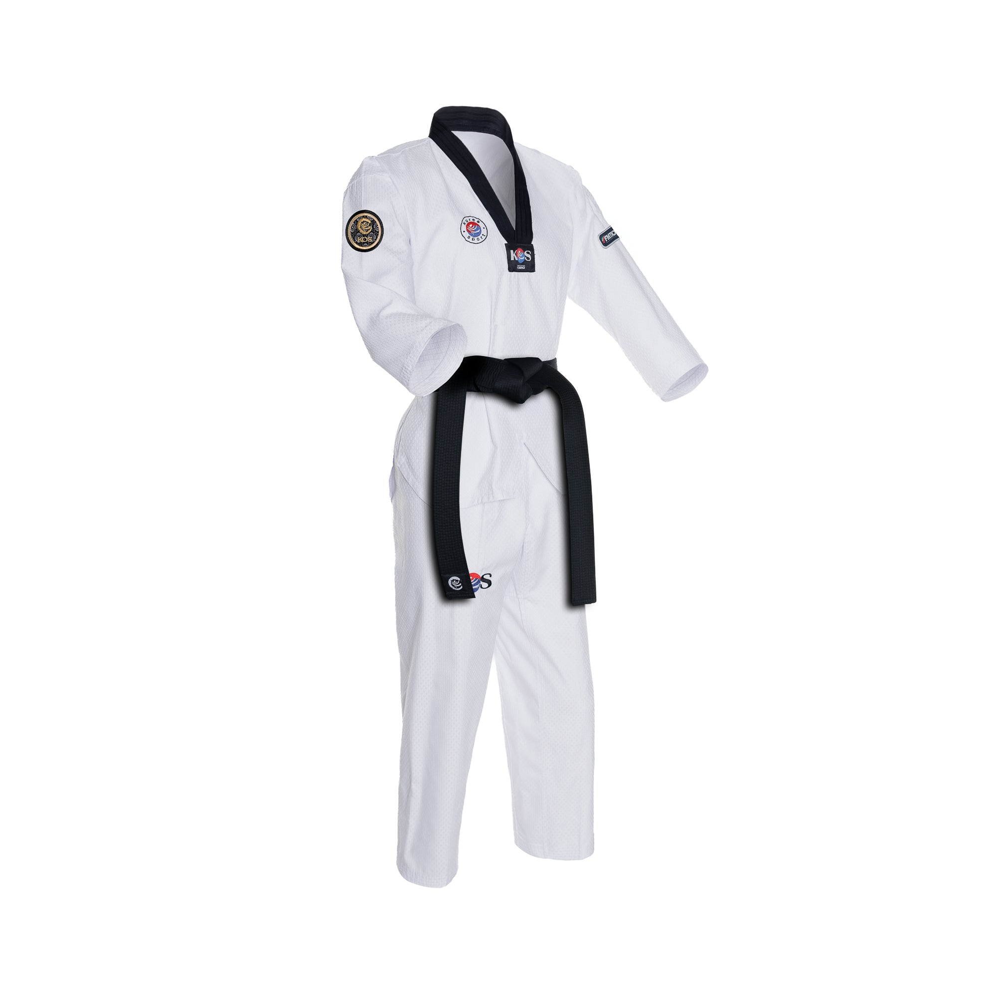 Dobok Master Cuello Negro KOS