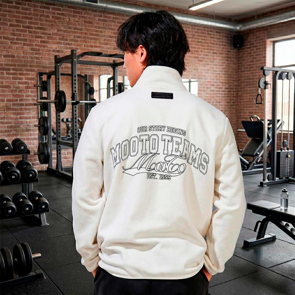 Chamarra Fleece Blanca MTT