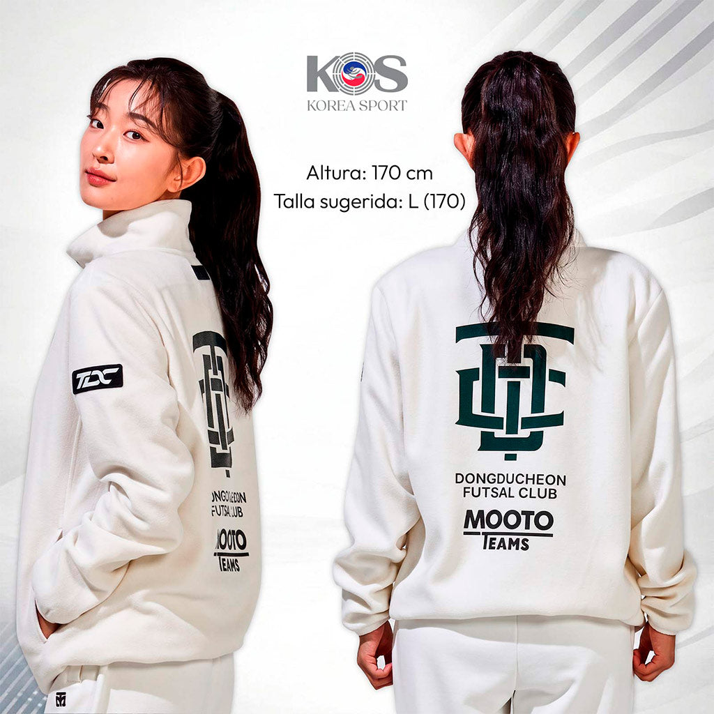 Chamarra Fleece Blanca MTT