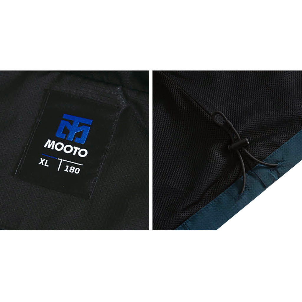 Chamarra Wing Jacket Edge Peacock Blue Mooto