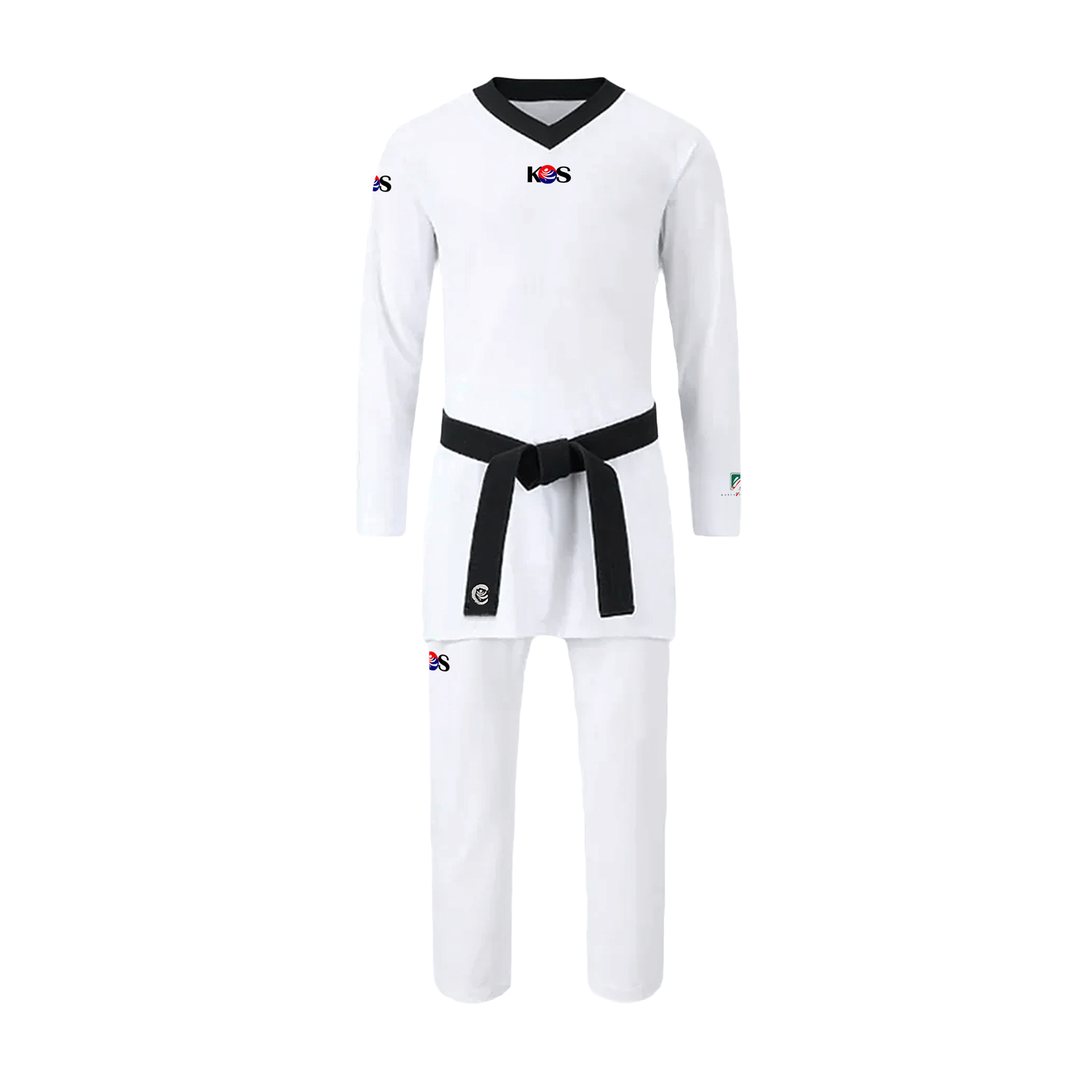 Dobok Olímpico Cuello Negro KOS