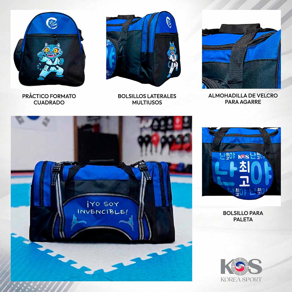 Maleta Infantil para Taekwondo Porta Peto y Paleta Kids KOS