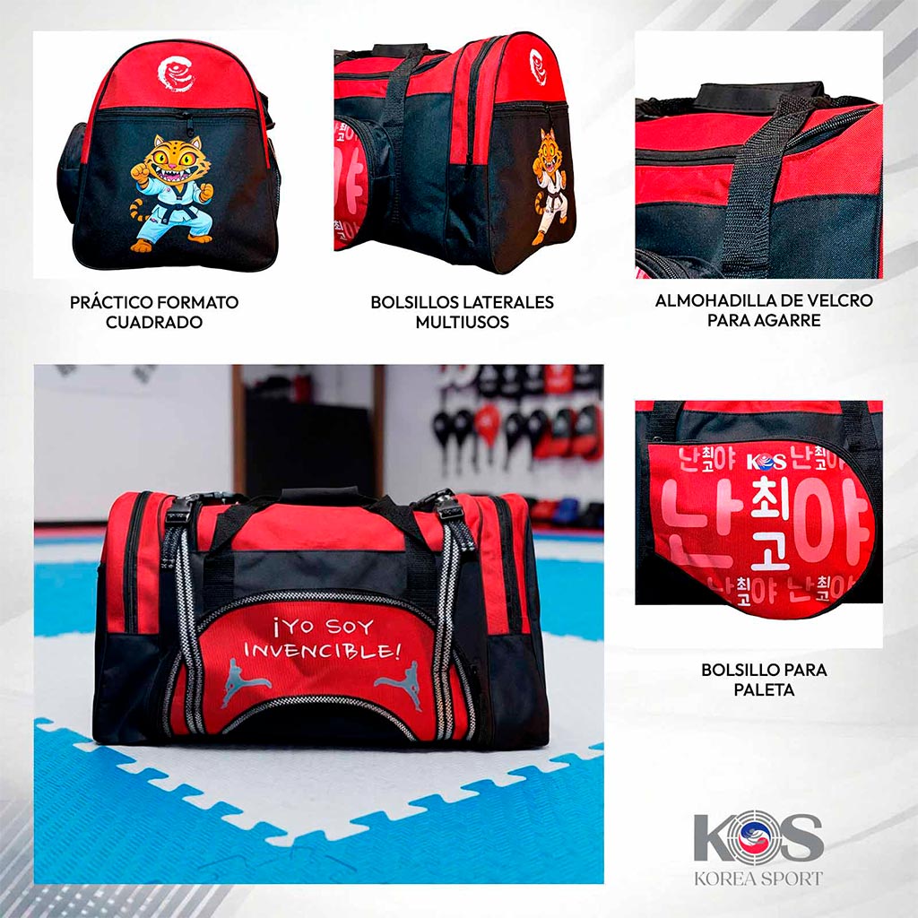 Maleta Infantil para Taekwondo Porta Peto y Paleta Kids KOS