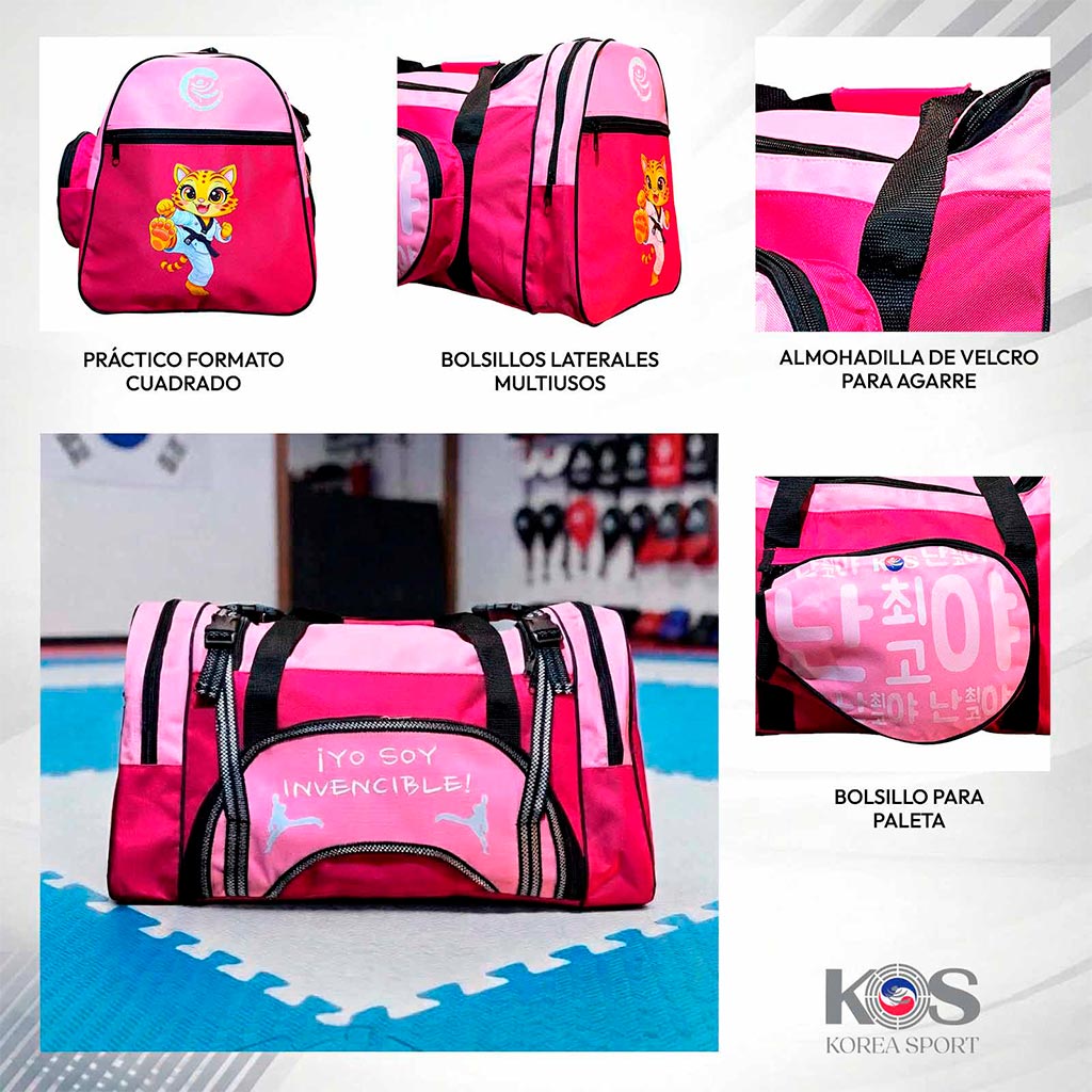 Maleta Infantil para Taekwondo Porta Peto y Paleta Kids KOS