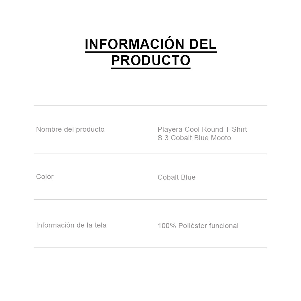 🌟 BOMB SALE & BUEN FIN 🌟 >>> Playera Cool Round T-Shirt S.3 Mooto >>>