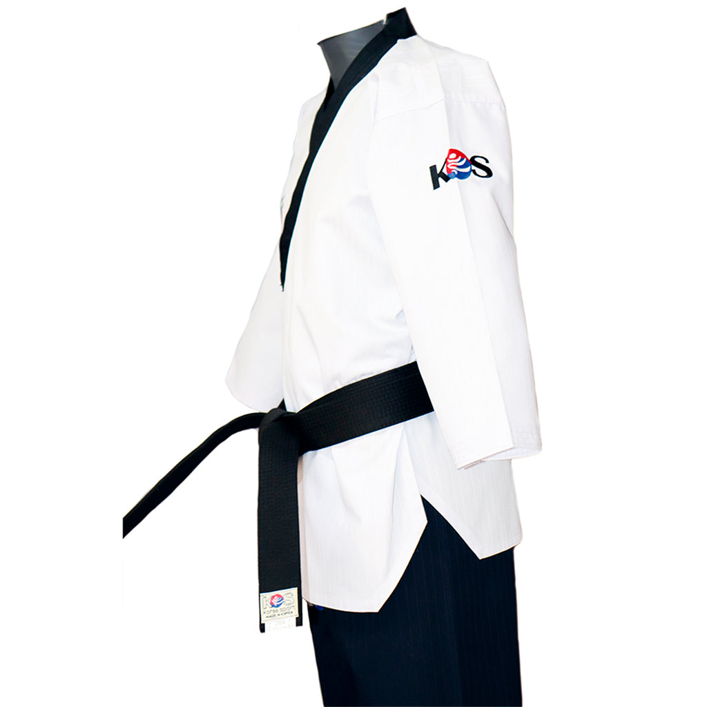 Dobok de Taekwondo Dan Hombre de formas Poomsae, vista camisa