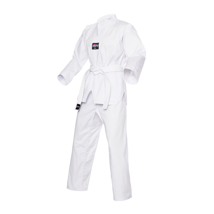 Dobok blanco de Taekwondo para entrenamiento, vista lateral