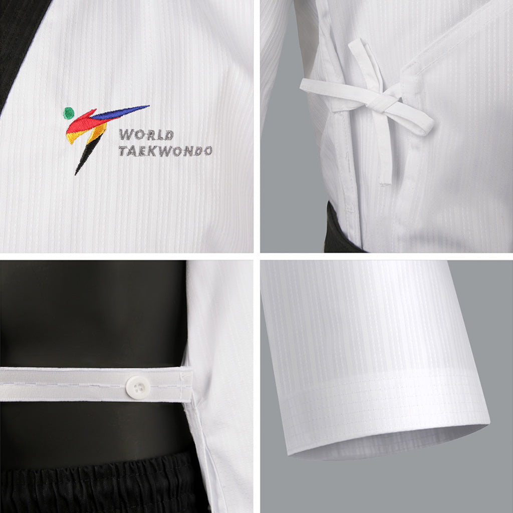 dobok Poomsae Dan hombre Mooto, detalles