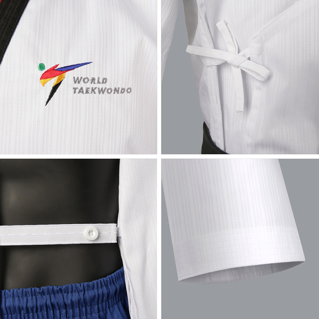 Dobok Poomsae Poom Hombre Mooto, detalles