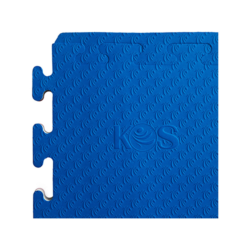 Piso KOS azul detalle