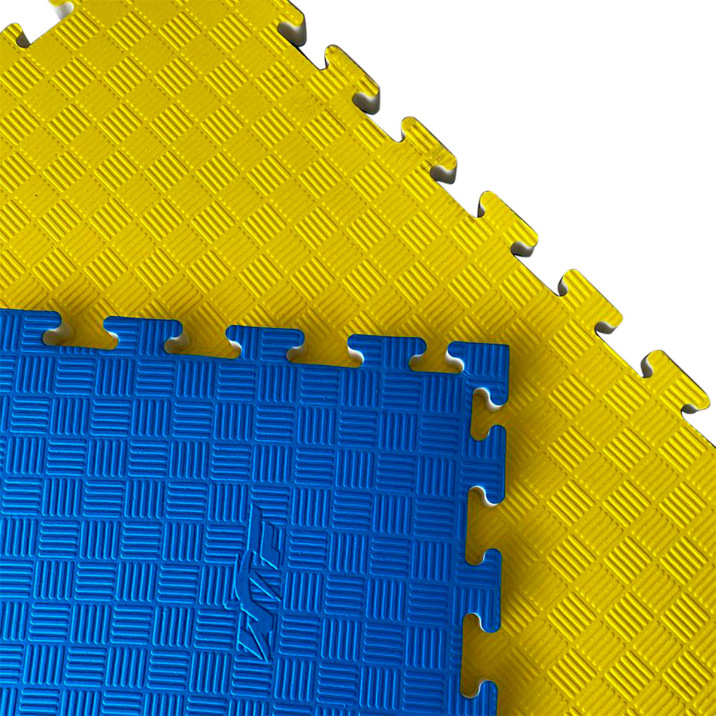 Piso WT Avalado azul y amarillo
