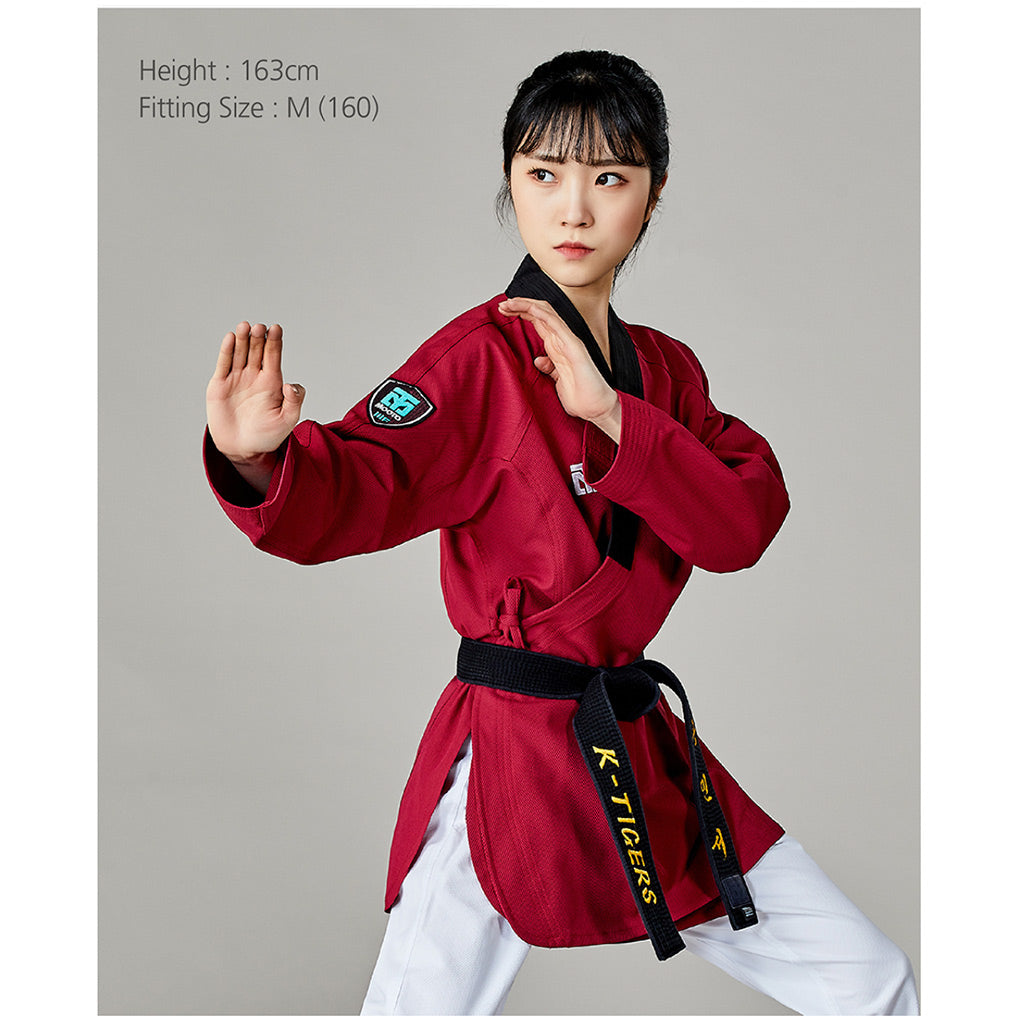 Dobok 3F 2 Woman Rojo Mooto, puesto
