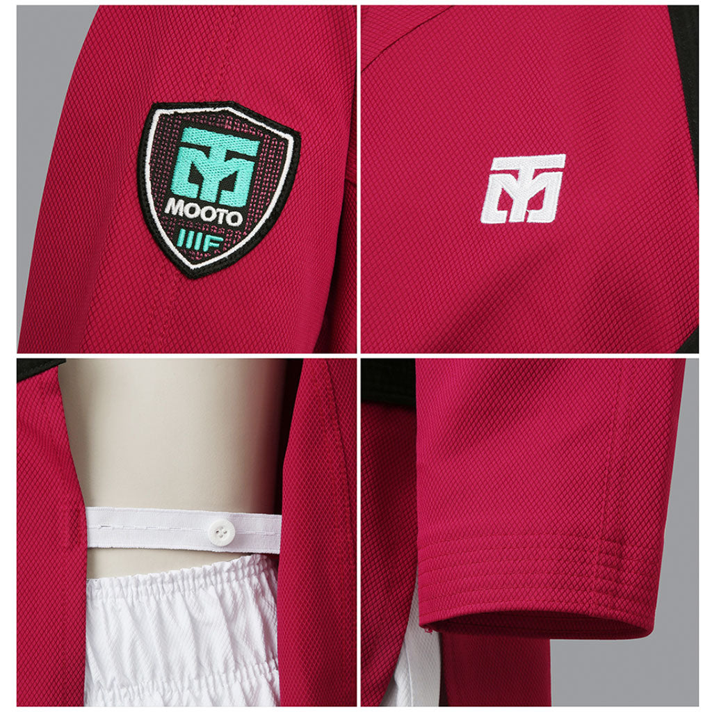 Dobok 3F 2 Woman Rojo Mooto, detalles