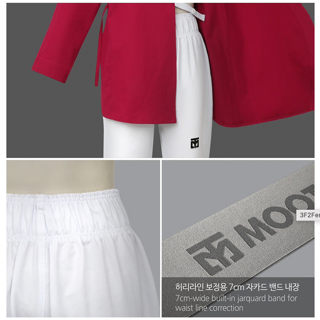 Dobok 3F 2 Woman Rojo Mooto, detalles