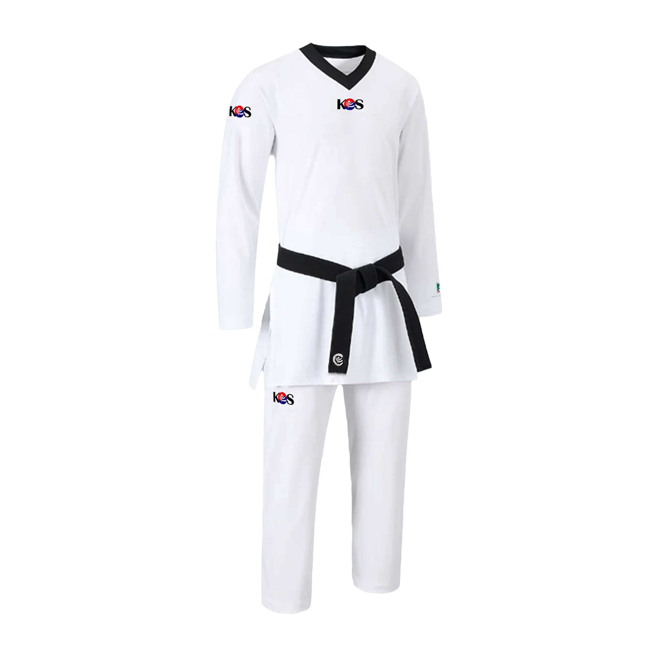 Dobok Olímpico Cuello Negro KOS