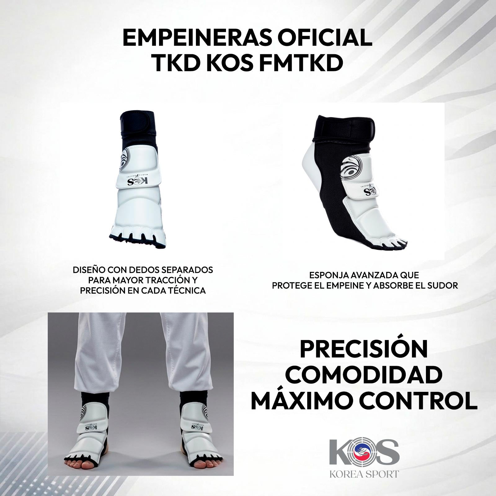 Empeineras Oficial TKD KOS FMTKD