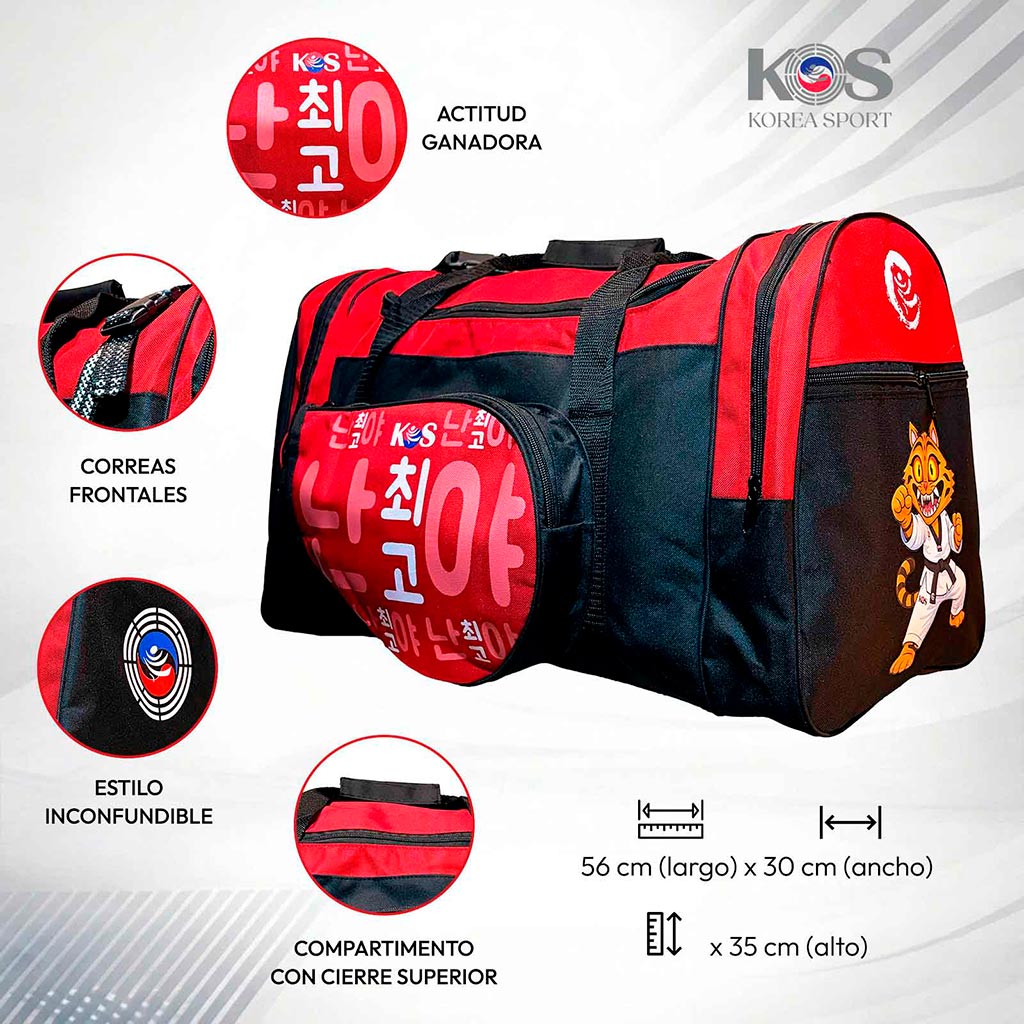 Maleta Infantil para Taekwondo Porta Peto y Paleta Kids KOS