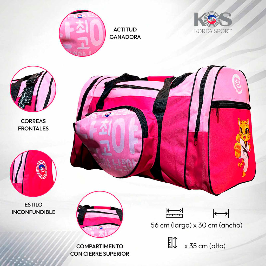 Maleta Infantil para Taekwondo Porta Peto y Paleta Kids KOS