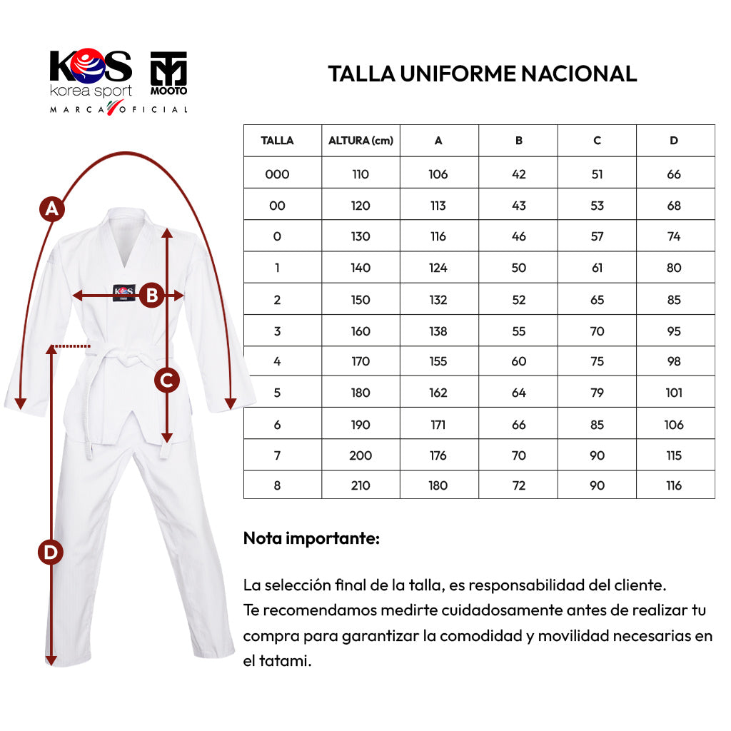Dobok Champion Cuello Blanco KOS