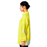 chamarra Thunder Jacket Amarillo Mooto puesta perfil