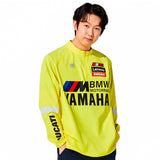 chamarra Thunder Jacket Amarillo Mooto puesta frente personalizada