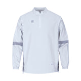 chamarra Thunder Jacket White Gray Mooto blanca gris vista frente