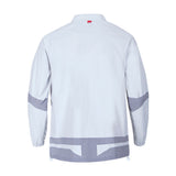 chamarra Thunder Jacket White Gray Mooto blanca gris vista trasera