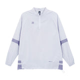 chamarra Thunder Jacket White Gray Mooto blanca gris frente
