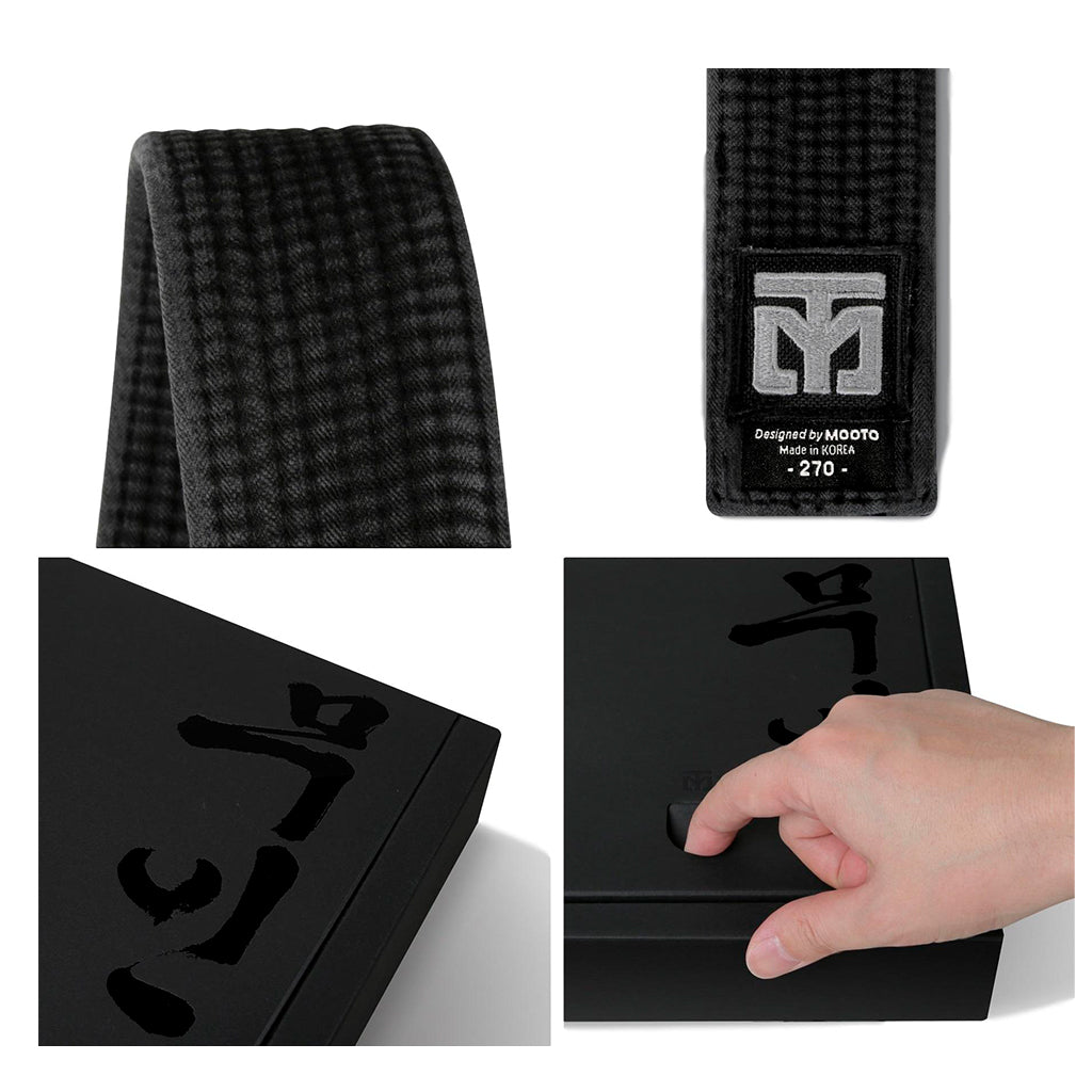 MOOTO MOOIN Black Belt - Taekwondo / Martial Arts - Made In Korea - New With Tags