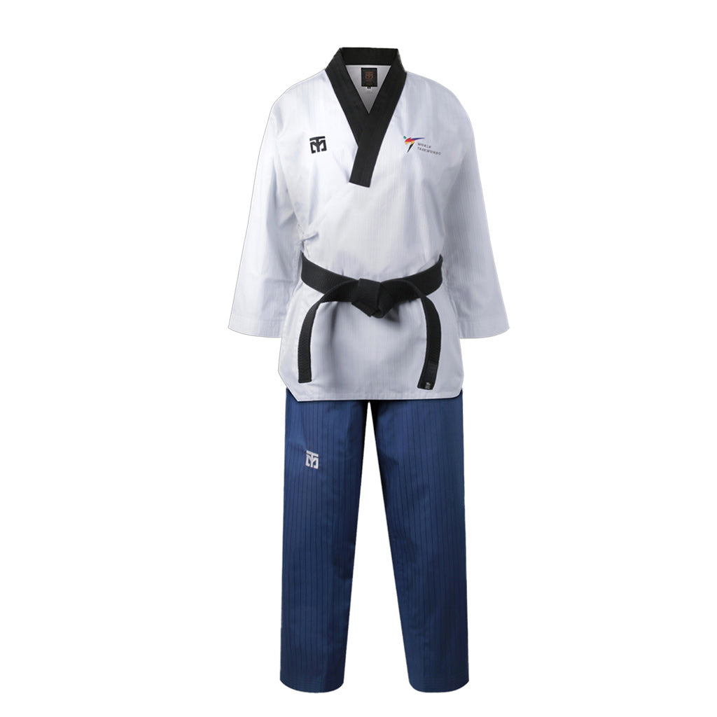 dobok Poomsae Dan mujer Mooto, vista frontal
