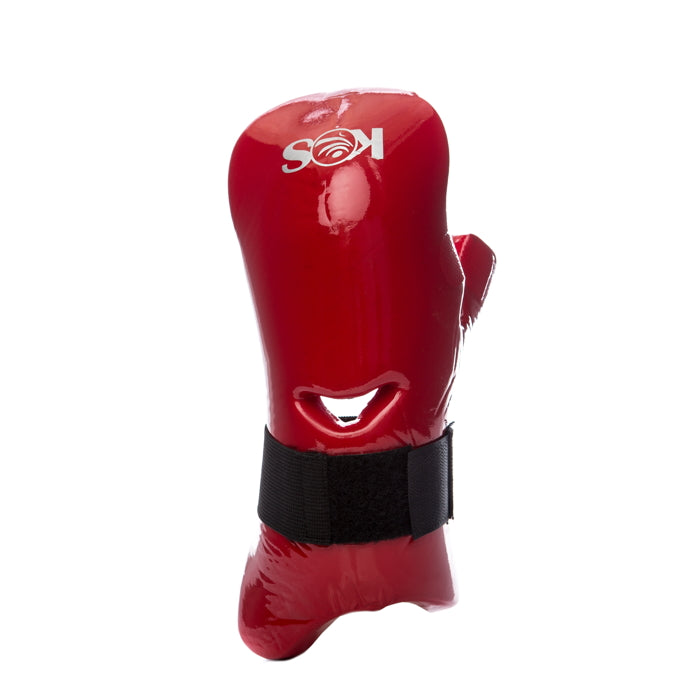 Guantes Hard Liso KOS rojo, frente